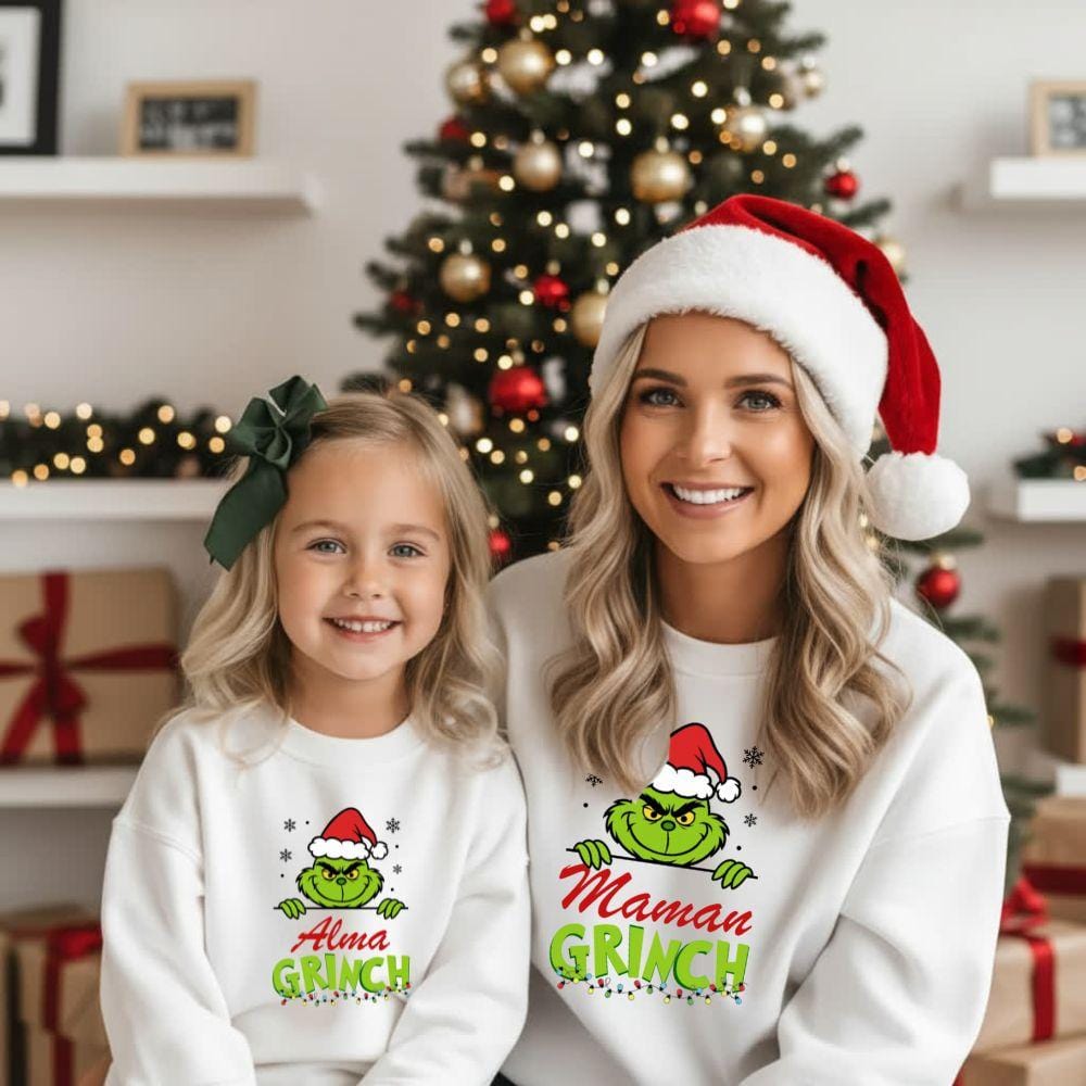 Pull Famille Noel Bébé Fille Maman Et Papa