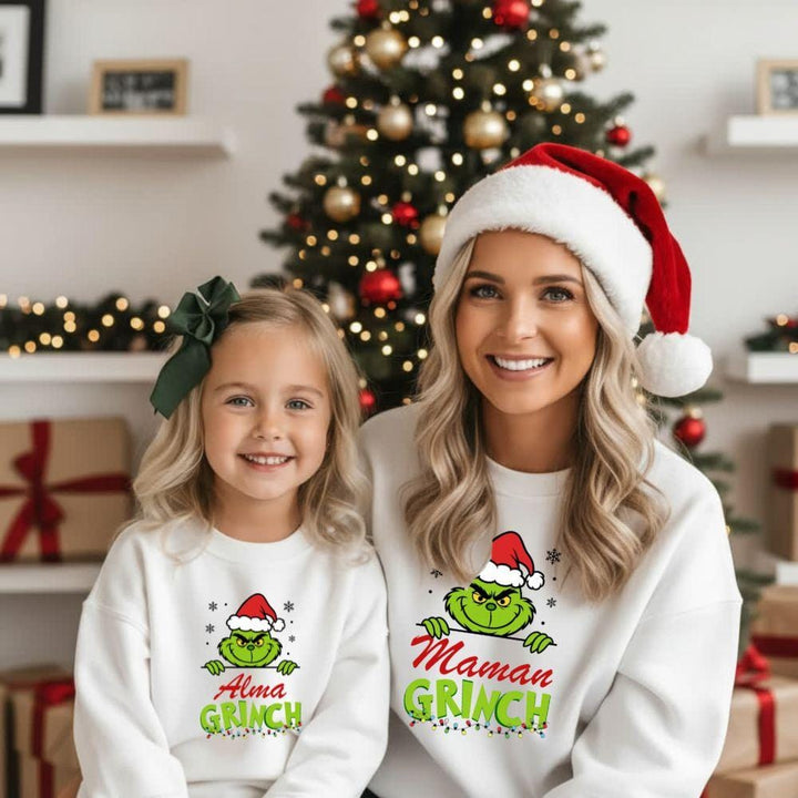 Pull Famille Noel Bébé Fille Maman Et Papa