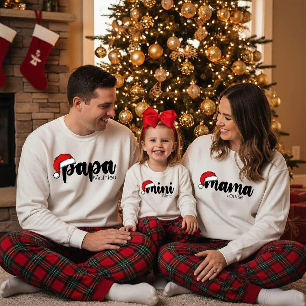 Pull Noel Assorti Parent Enfant