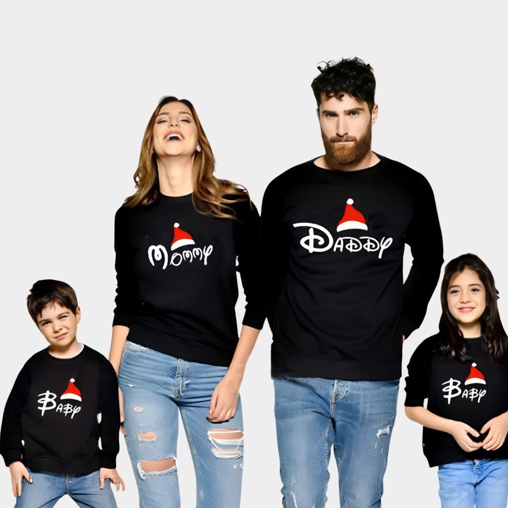 Pull Noel Assorti Parent Enfant