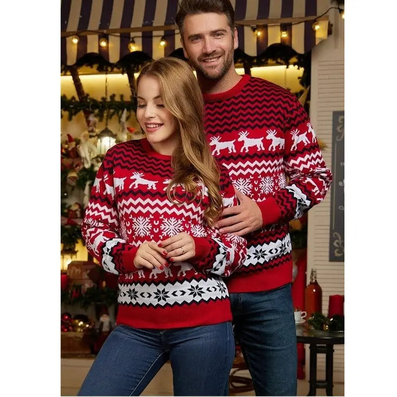 Pull Noel Couple Assorti