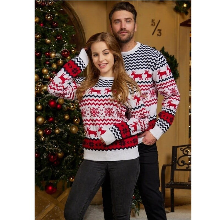 Pull Noel Couple Assorti