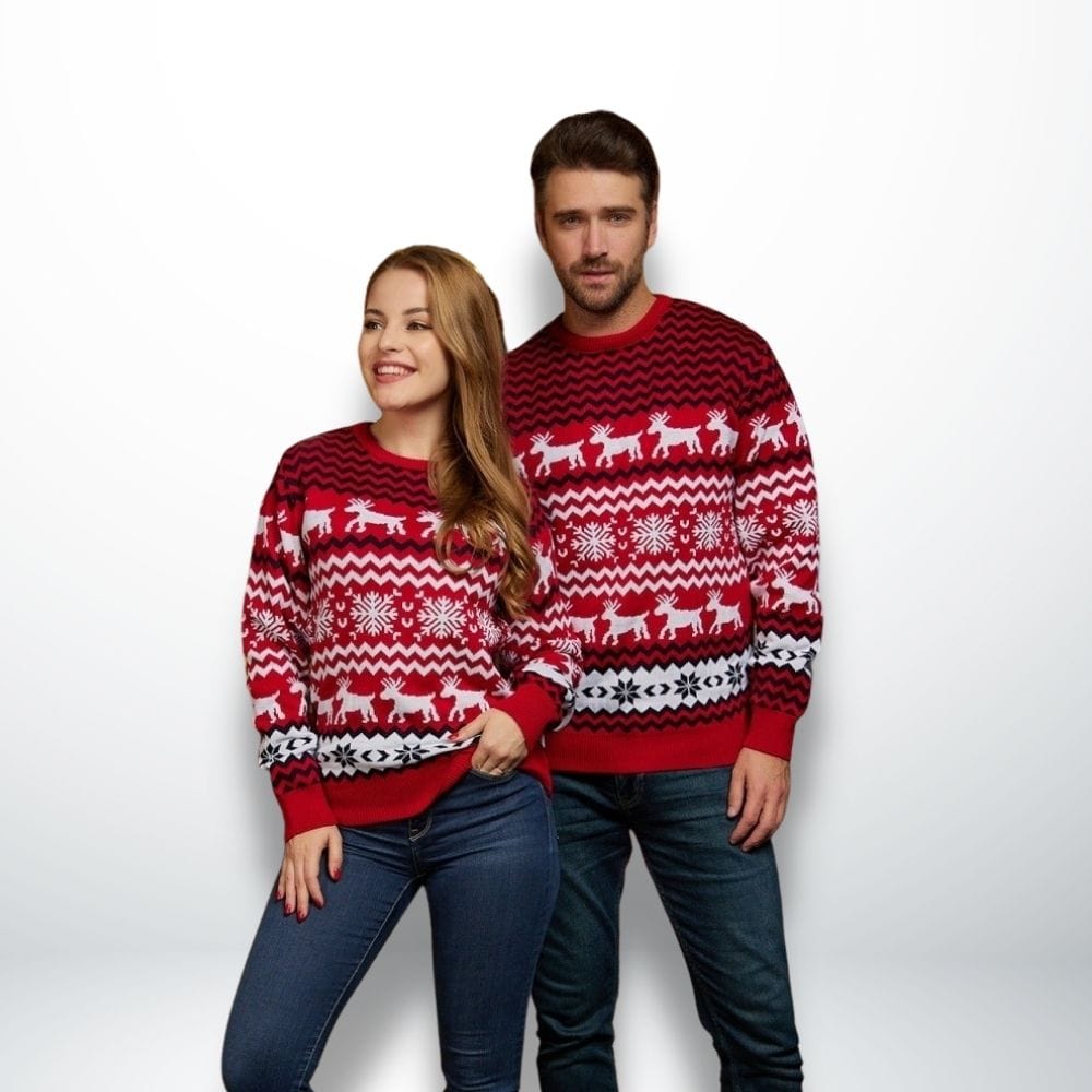 Pull Noel Couple Assorti