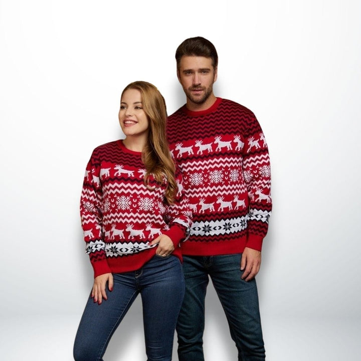 Pull Noel Couple Assorti