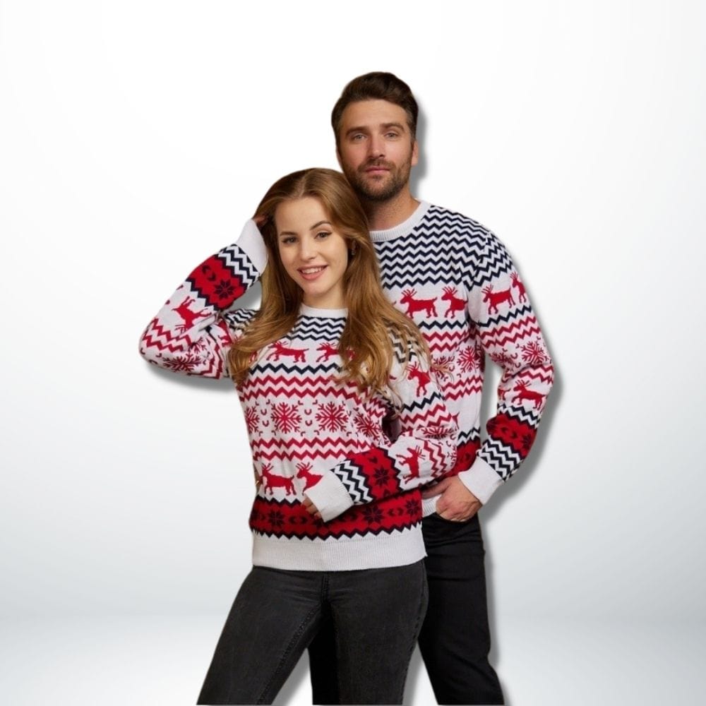 Pull Noel Couple Assorti