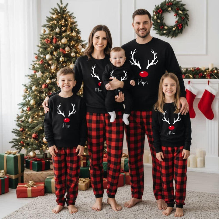 Pull Noel Renne Famille