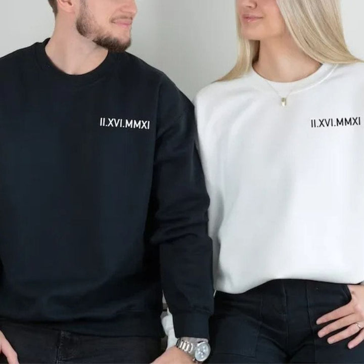Pull Personnalisé Couple Broderie