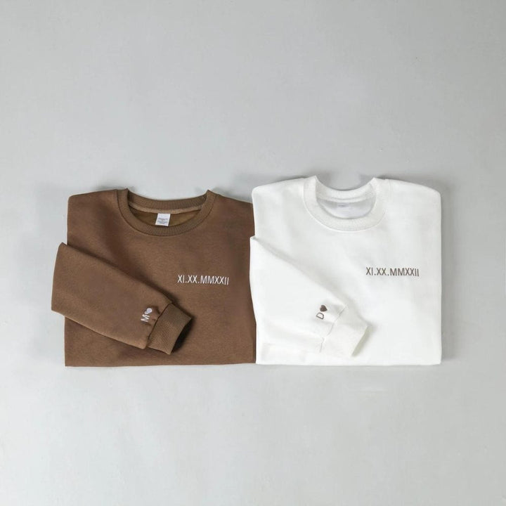 Pull Personnalisé Couple Broderie