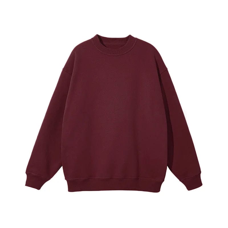 Pull Personnalisé Couple Broderie Bordeaux / S
