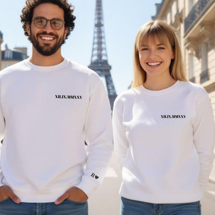 Pull Personnalisé Couple Broderie