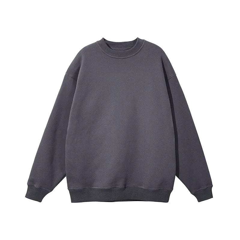 Pull Personnalisé Couple Broderie Gris Foncé / S