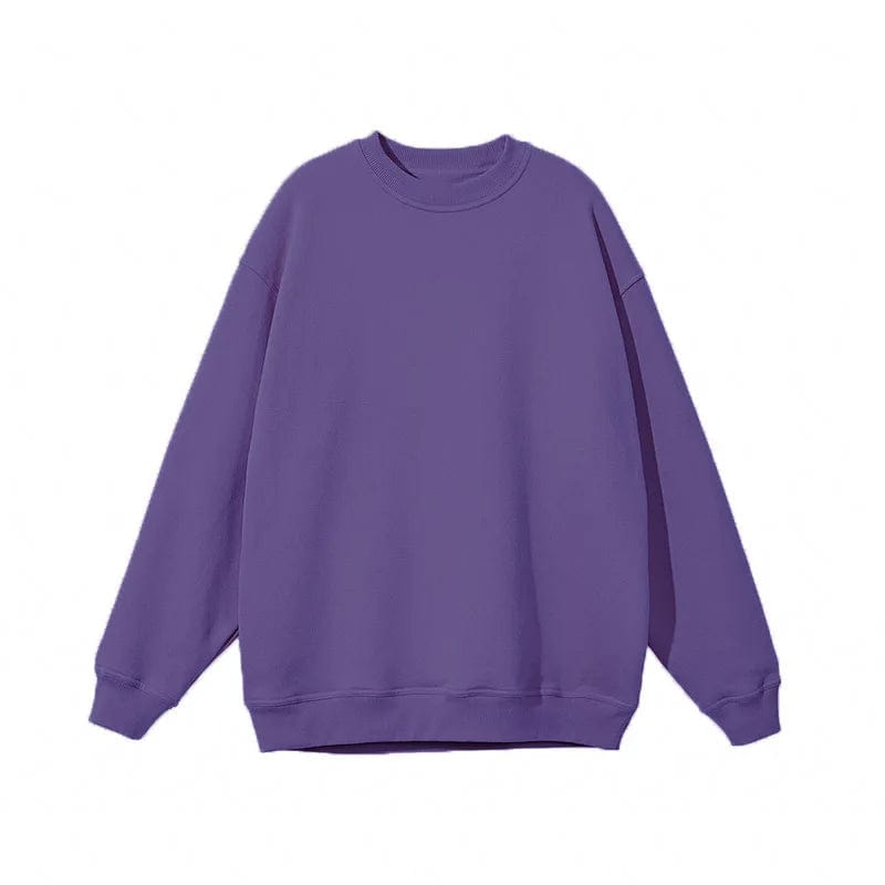 Pull Personnalisé Couple Broderie Violet / S