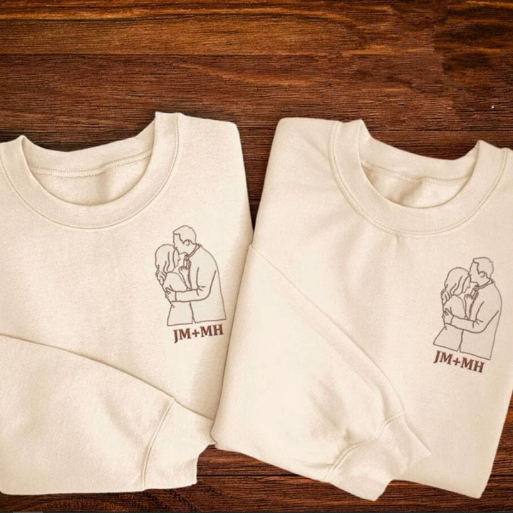 Pull Personnalisé Couple Photo