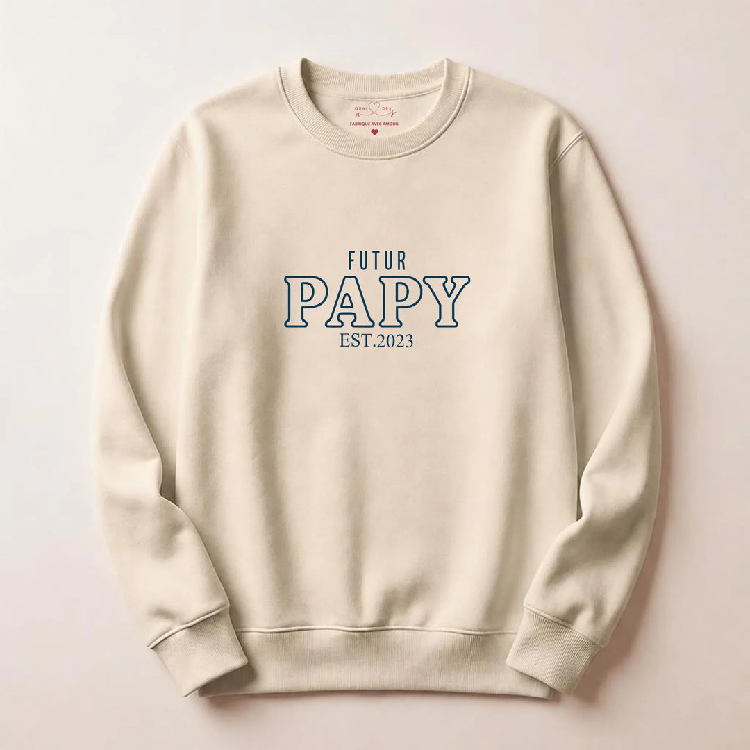 Pull futur grand père Sweatshirt / Beige / S