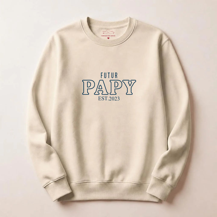 Pull futur grand père Sweatshirt / Beige / S