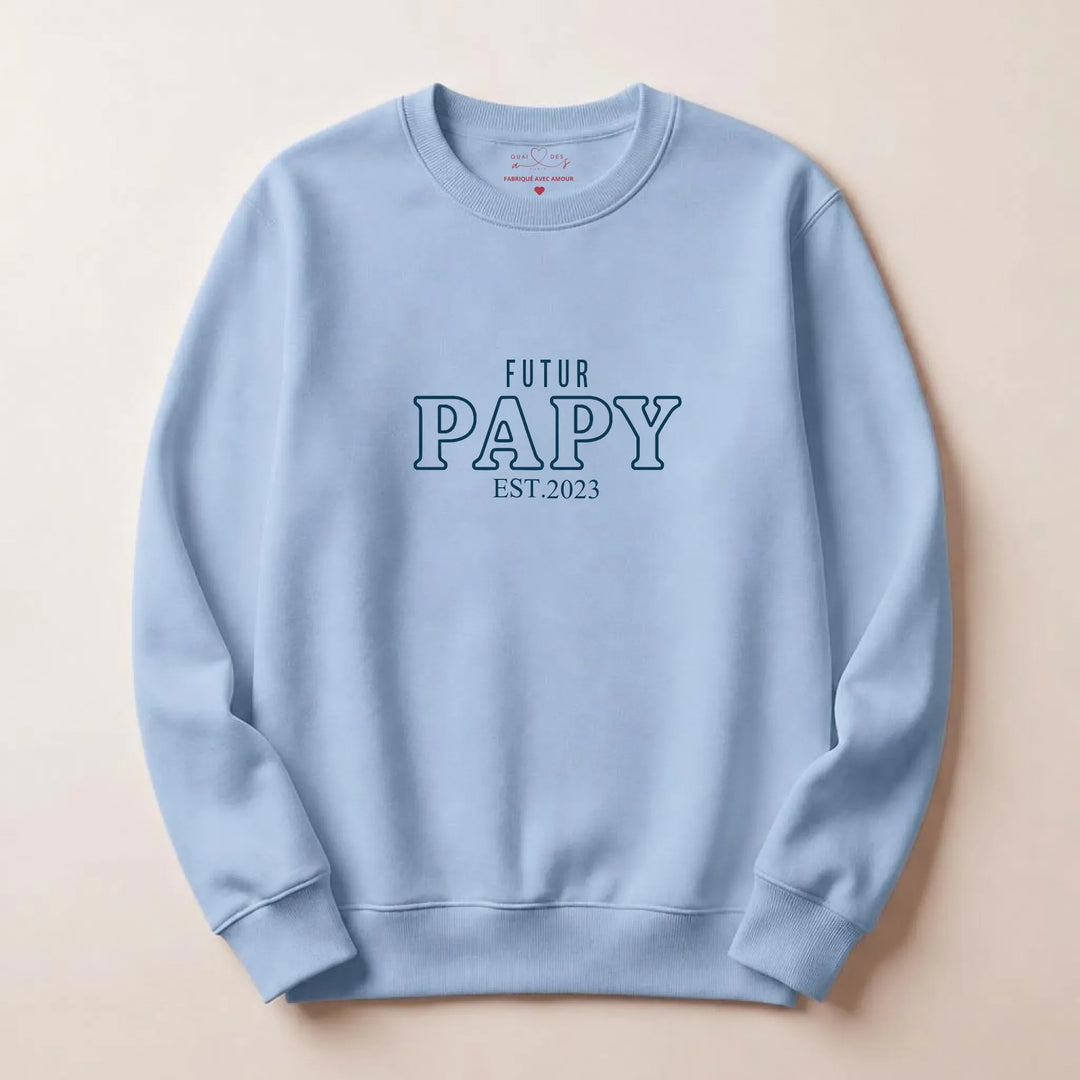 Pull futur grand père Sweatshirt / Bleu Clair / S