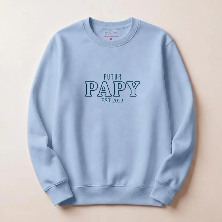 Pull futur grand père Sweatshirt / Bleu Clair / S