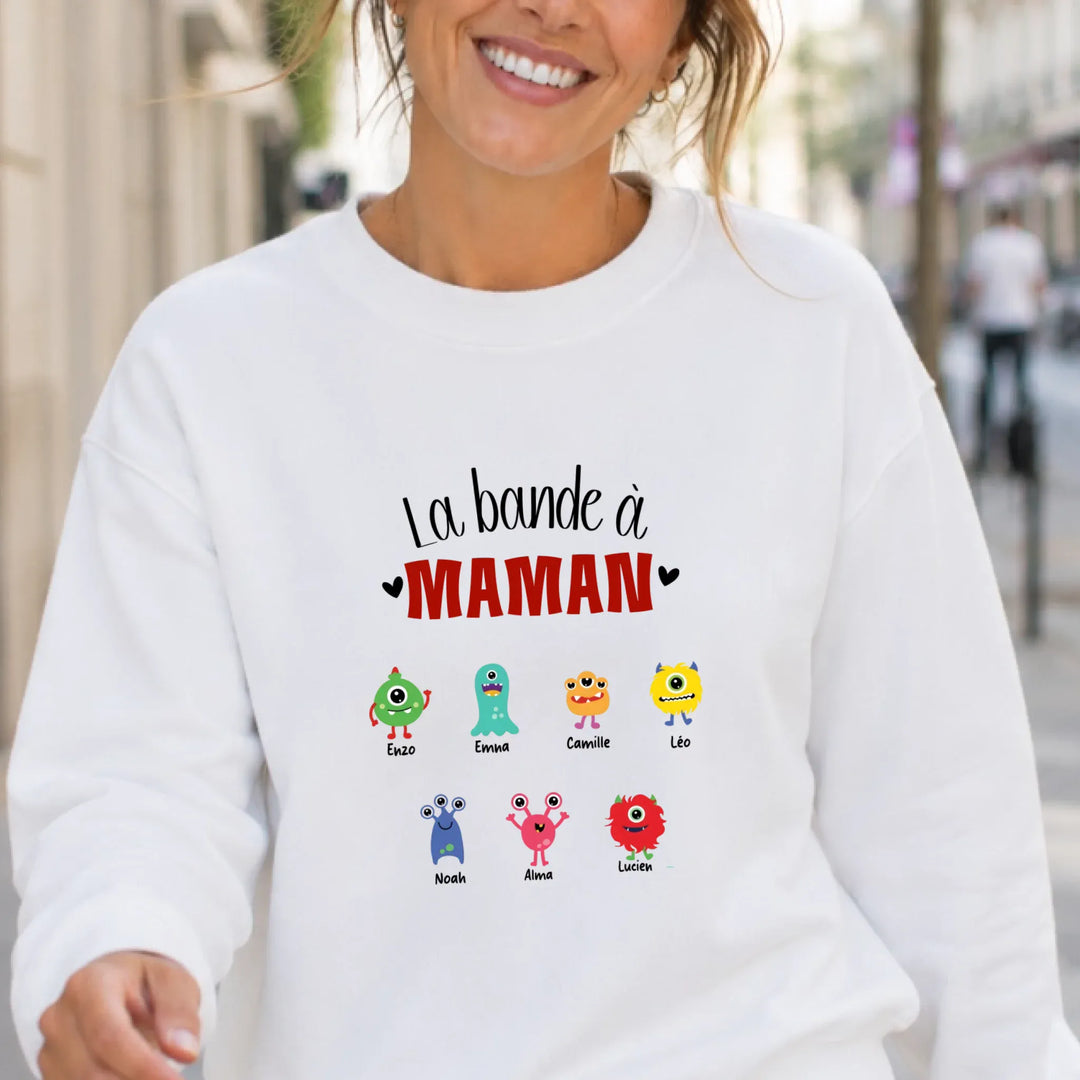 Pull personnalisé jeune maman - la bande à maman