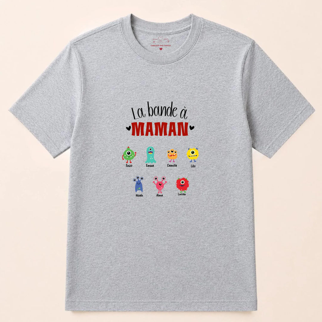 Pull fête des mères jeune maman T-shirt / Gris / S