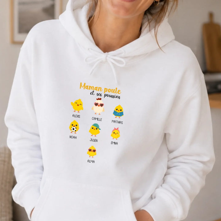 Pull personnalisé maman - maman poule