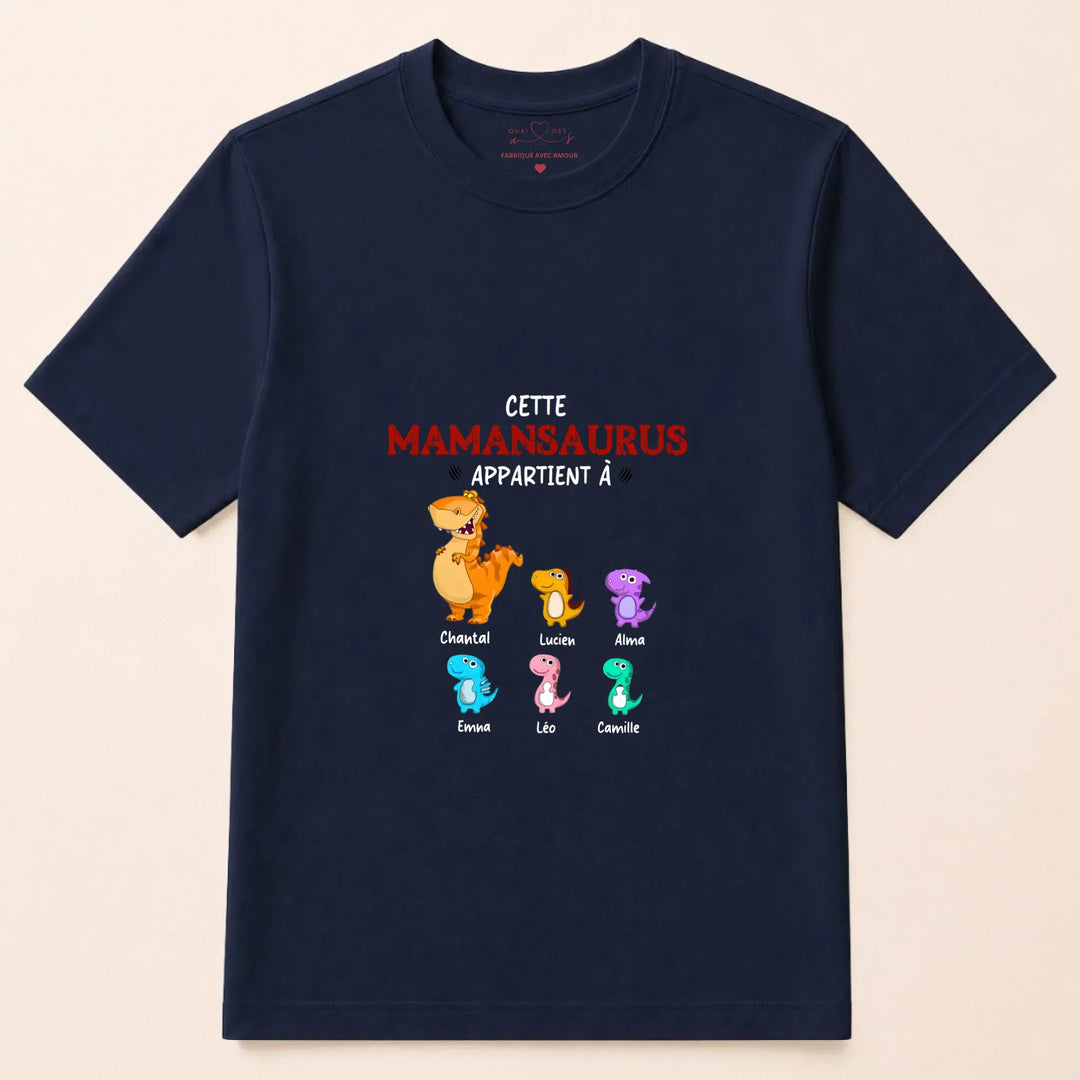 Pull personnalisé maman - mamansaurus T-shirt / Marine / S