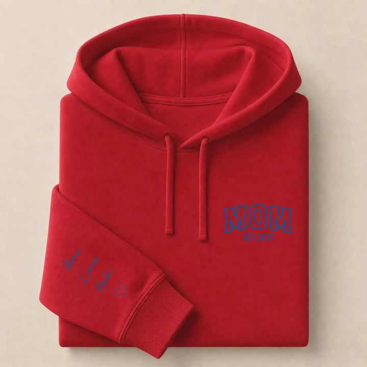 Sweat mom Sweat à capuche / Rouge / S