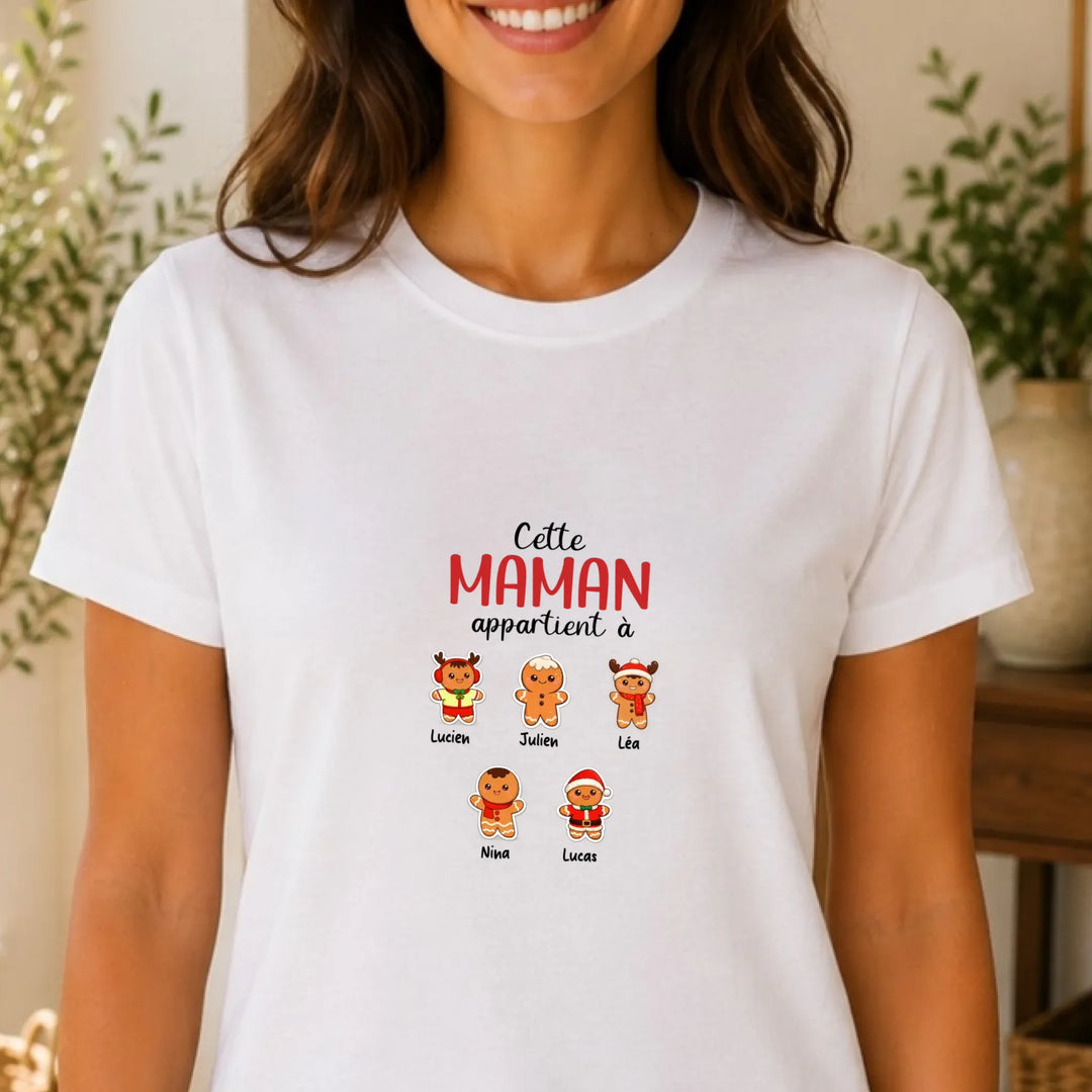 Pull personnalisé maman Noël - cette maman appartient à