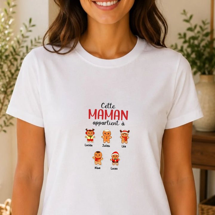 Pull personnalisé maman Noël - cette maman appartient à