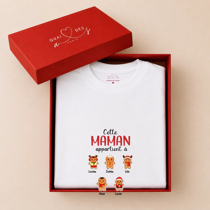 Pull personnalisé maman Noël - cette maman appartient à