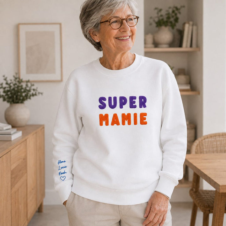 Pull personnalisé mamie - Super mamie
