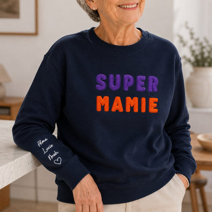 Pull personnalisé mamie - Super mamie