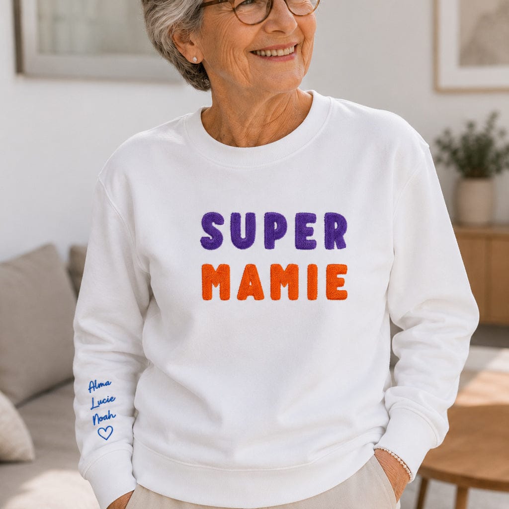 Pull personnalisé mamie - Super mamie
