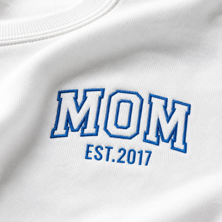 Pull personnalisé Brodé- MOM avec prénoms