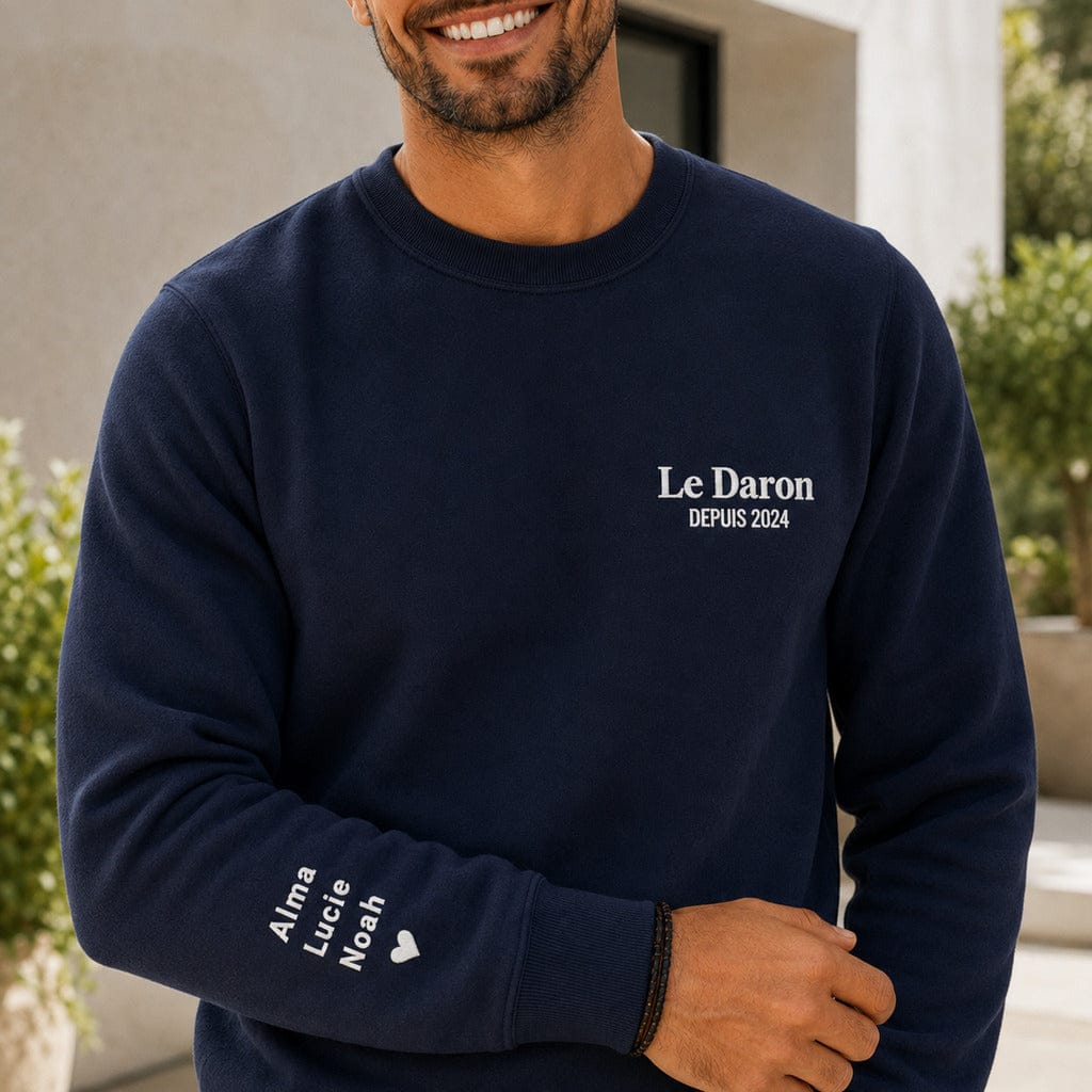 Pull brodé Le Daron