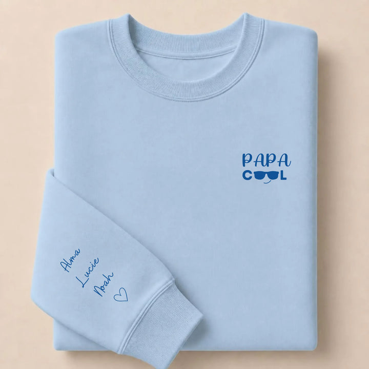 Pull Papa cool Sweatshirt / Bleu Clair / S