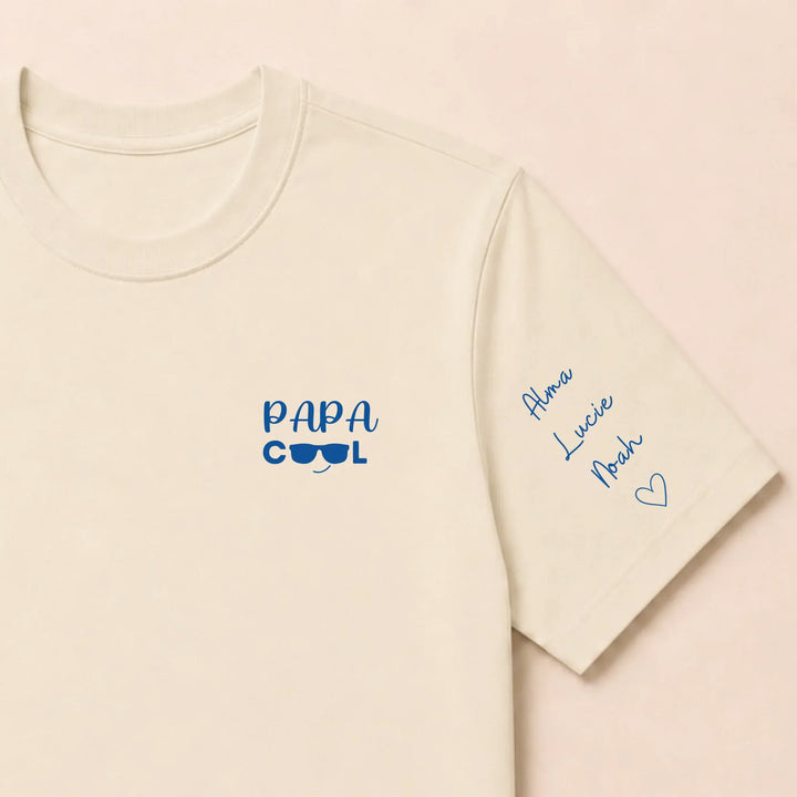 Pull Papa cool T-shirt / Beige / S