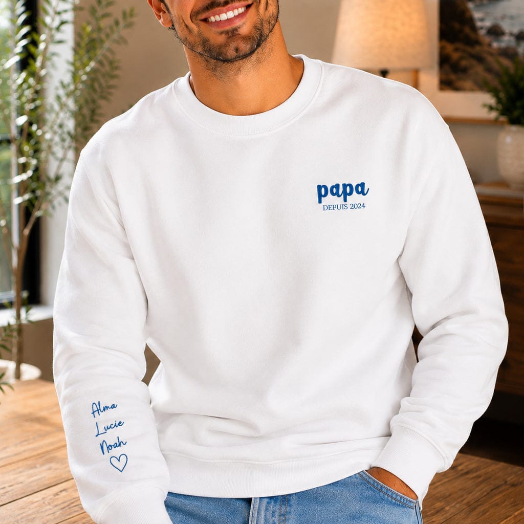 Pull personnalisé papa - Prénoms enfants