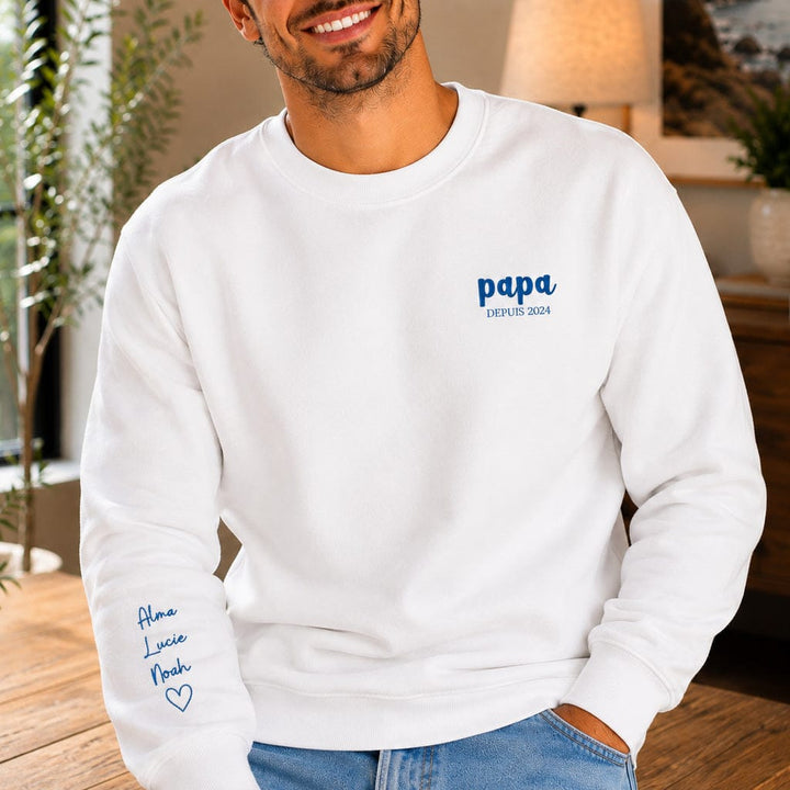 Pull personnalisé papa - Prénoms enfants