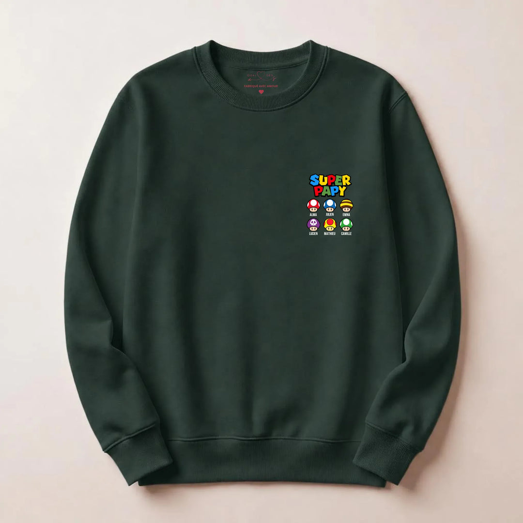 Pull super papy Sweatshirt / Forest / S