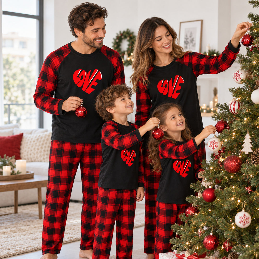 Pyjama Assorti Famille – scène lifestyle en famille
