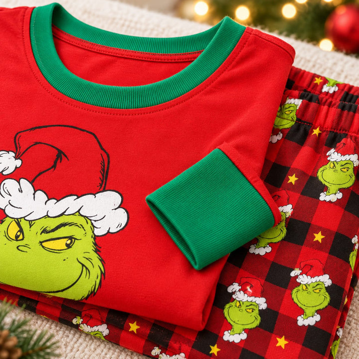 Weihnachtspyjama für Mama und Baby