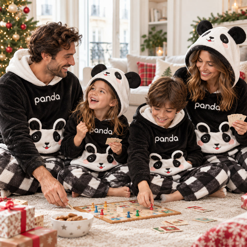 Pyjama Chaud Noel Famille – moment de Noël en famille
