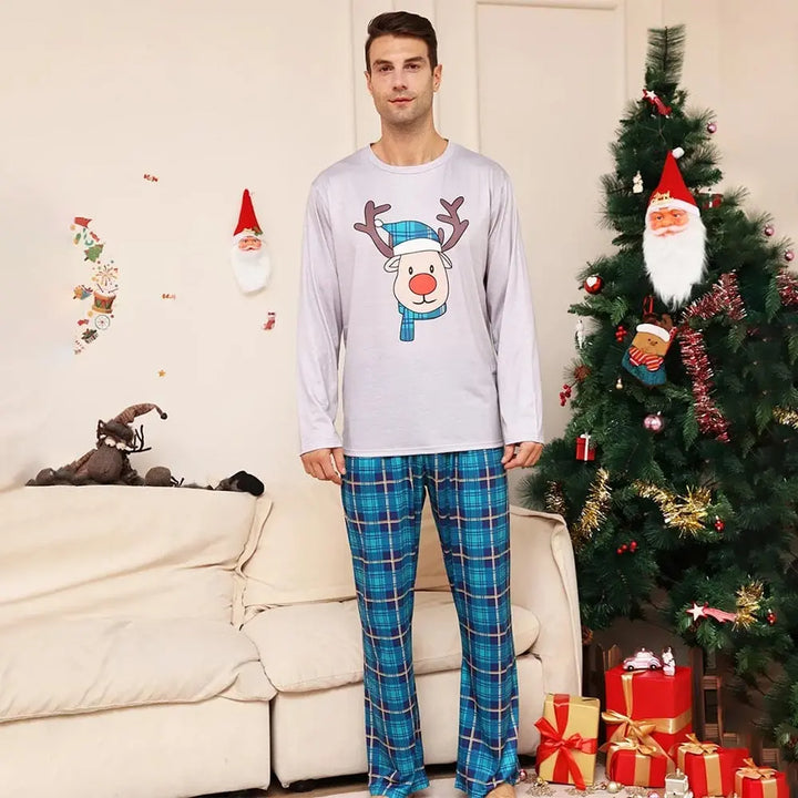 Pyjama Christmas Family Bleu / Papa-S