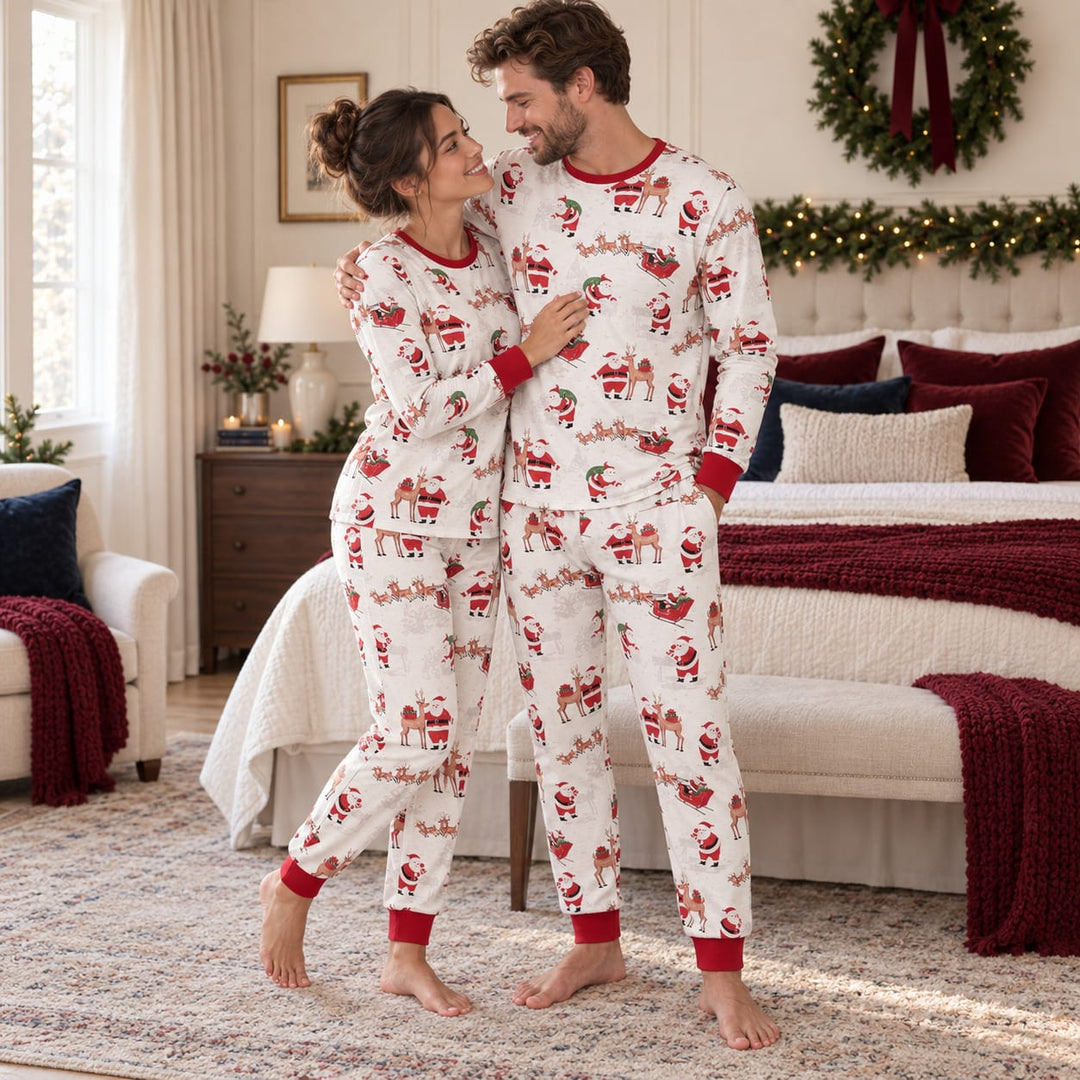 Abgestimmte Weihnachts-Familienpyjamas