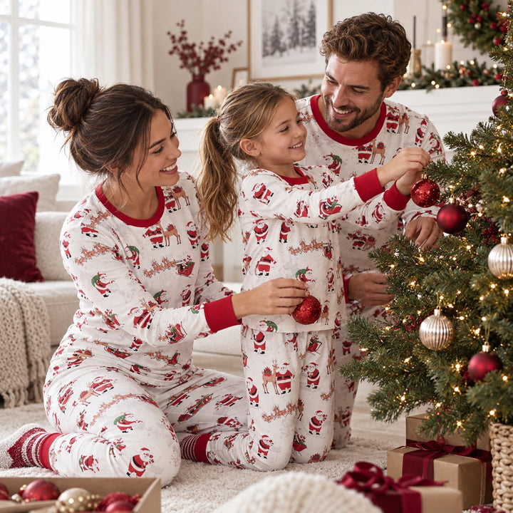 Abgestimmte Weihnachts-Familienpyjamas