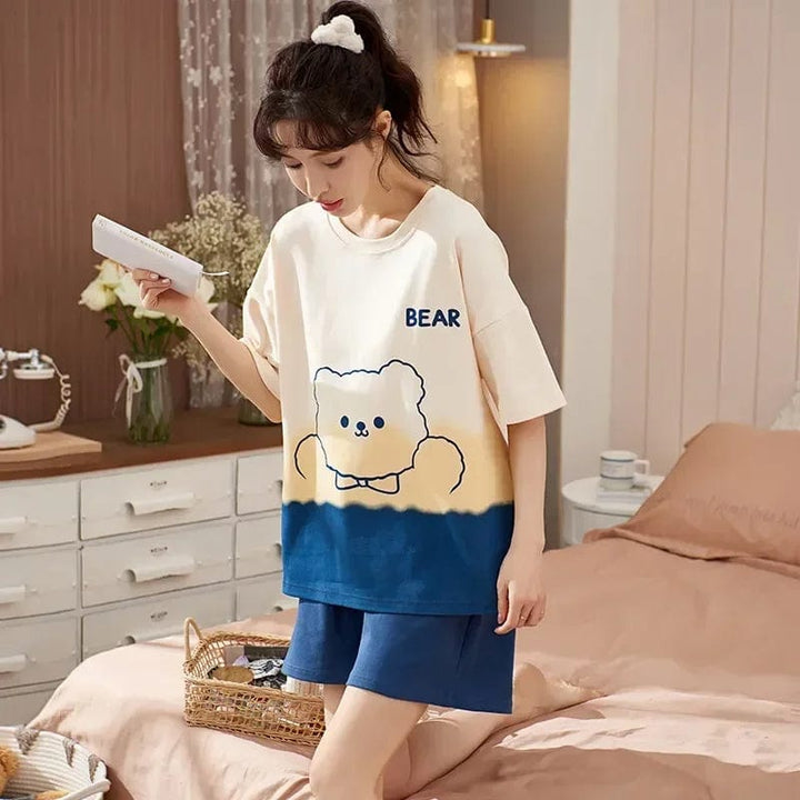 Pyjama Couple Homme Femme Femme-3 / M