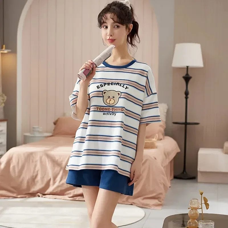 Pyjama Couple Homme Femme Femme-4 / M