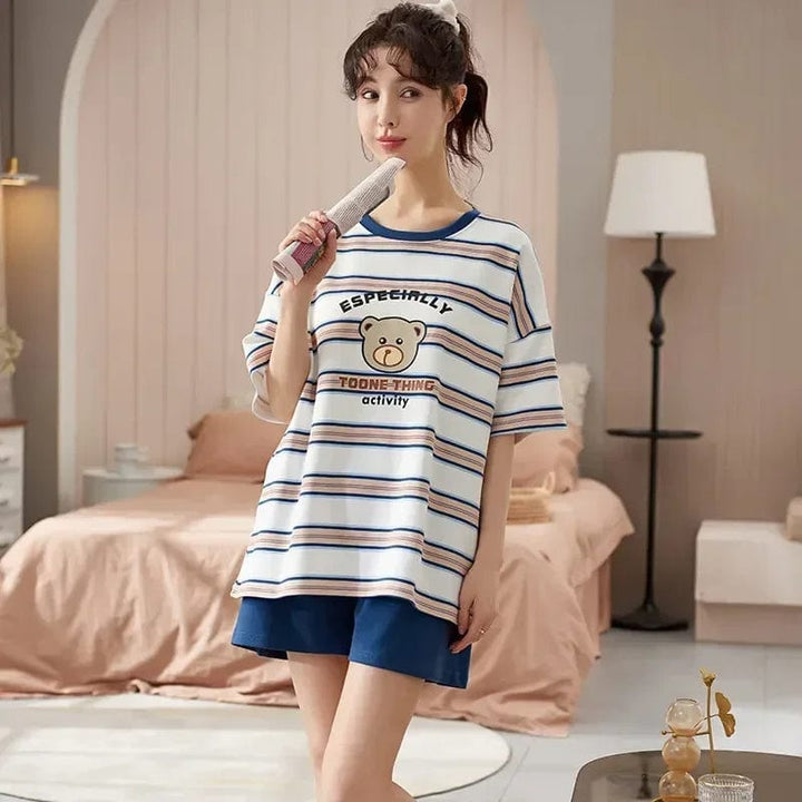 Pyjama Couple Homme Femme Femme-4 / M