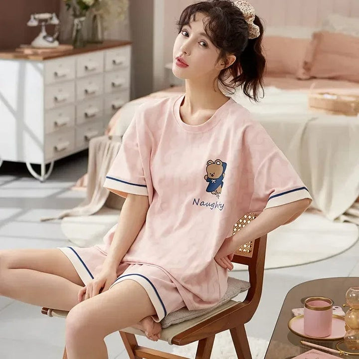 Pyjama Couple Homme Femme Femme-5 / M