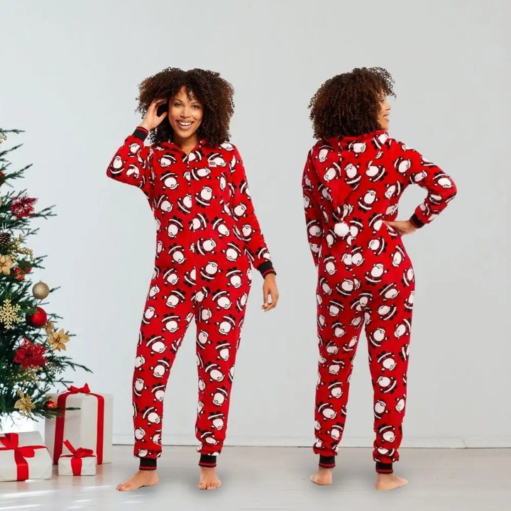 Pyjama Couple Noel Assorti Rouge / Femme-S
